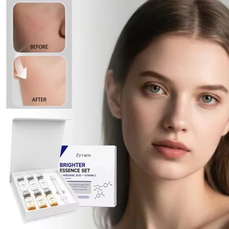 Korean Tranexamic Acid & Vitamin C Facial Brighter Essence Set Serum Total Deep Hydrating Moisturizing Radiant Facial Skin Care