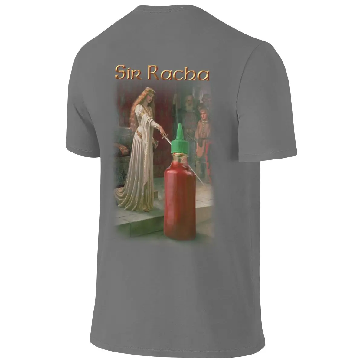 Sir Racha - Sriracha Sauce American Retro Reversible T-shirt Korean Style Salt Style Breathable And Skin-Friendly Tee