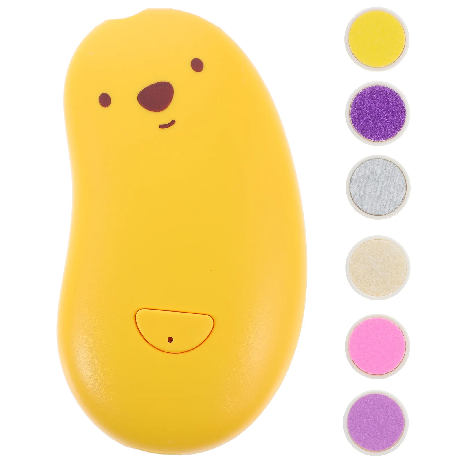 

1Set Baby Electric Nail Grooming Tool 6 Grinding Heads LED Light Easy Polish Nails Cute Baby Nail File