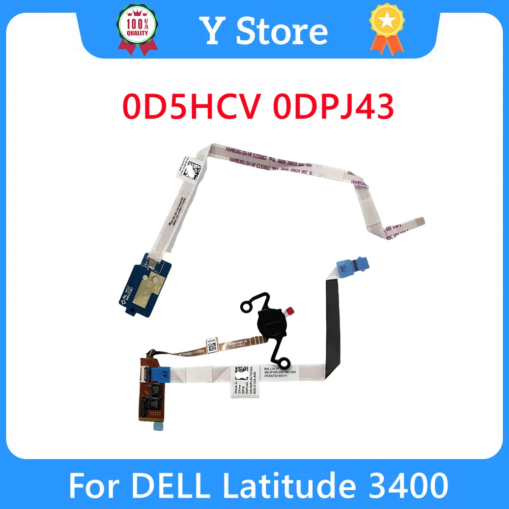 

Y Store 0D5HCV 0DPJ43 New Original For DELL Latitude 3400 Laptop Fingerprint Module Switch Button D5HCV DPJ43 Fast Ship