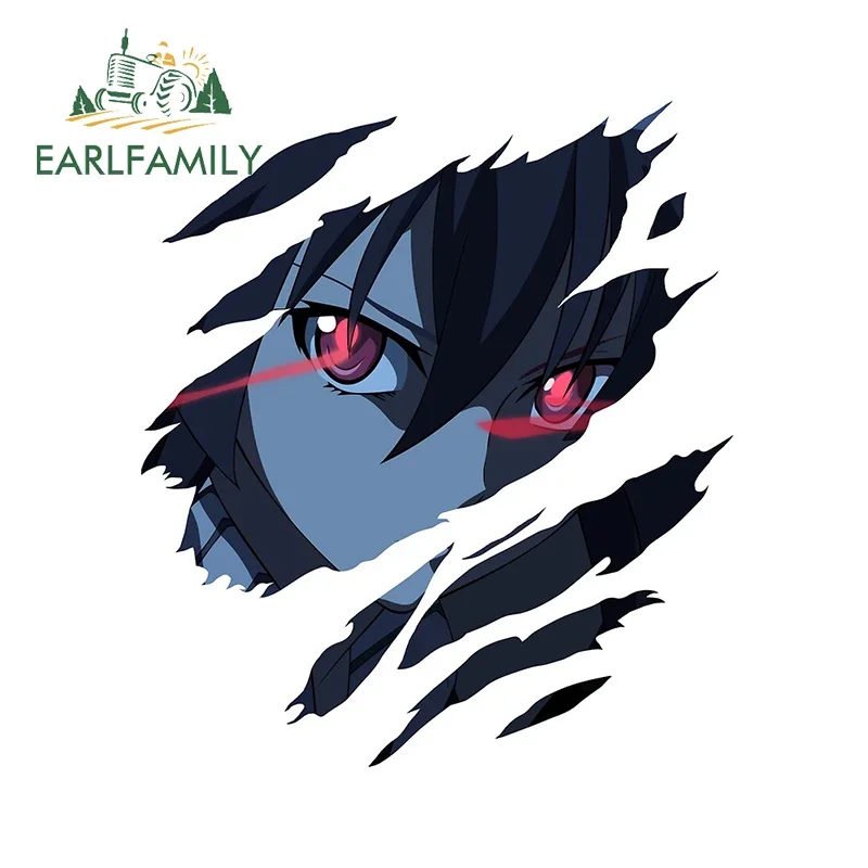 EARLFAMILY 13cm X 11.4cm Akame Anime Car Sticker Graffiti Decal Laptop JDM Motorcycle Air Conditioner Occlusion Scratch