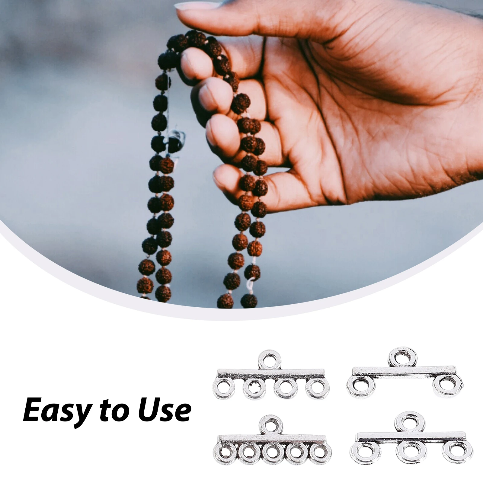 

40Pcs DIY Jewelry Clasps Heavy Duty Alloy Clasps for Necklace Bracelet Making Chain Connectors Craft Accessories