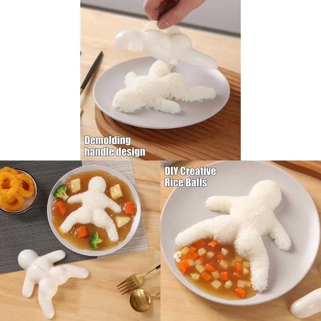 62KD Creative Human Figure Onigiri Maker Perfect For Family Meals And Gatherings