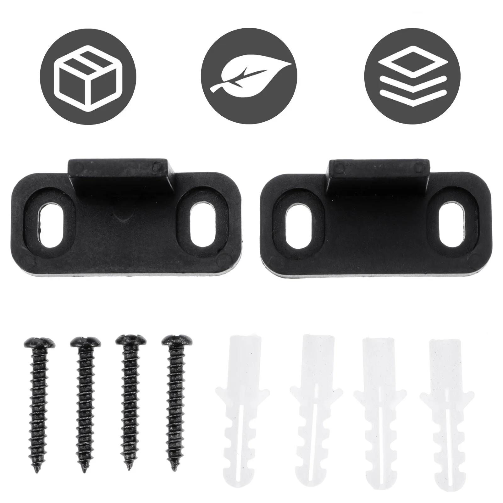 

2Sets Barn Door Floor Guides Slim Heavy Duty Sliding Closet Door Guide with Noise Reduction Design Perfect for Double Doors