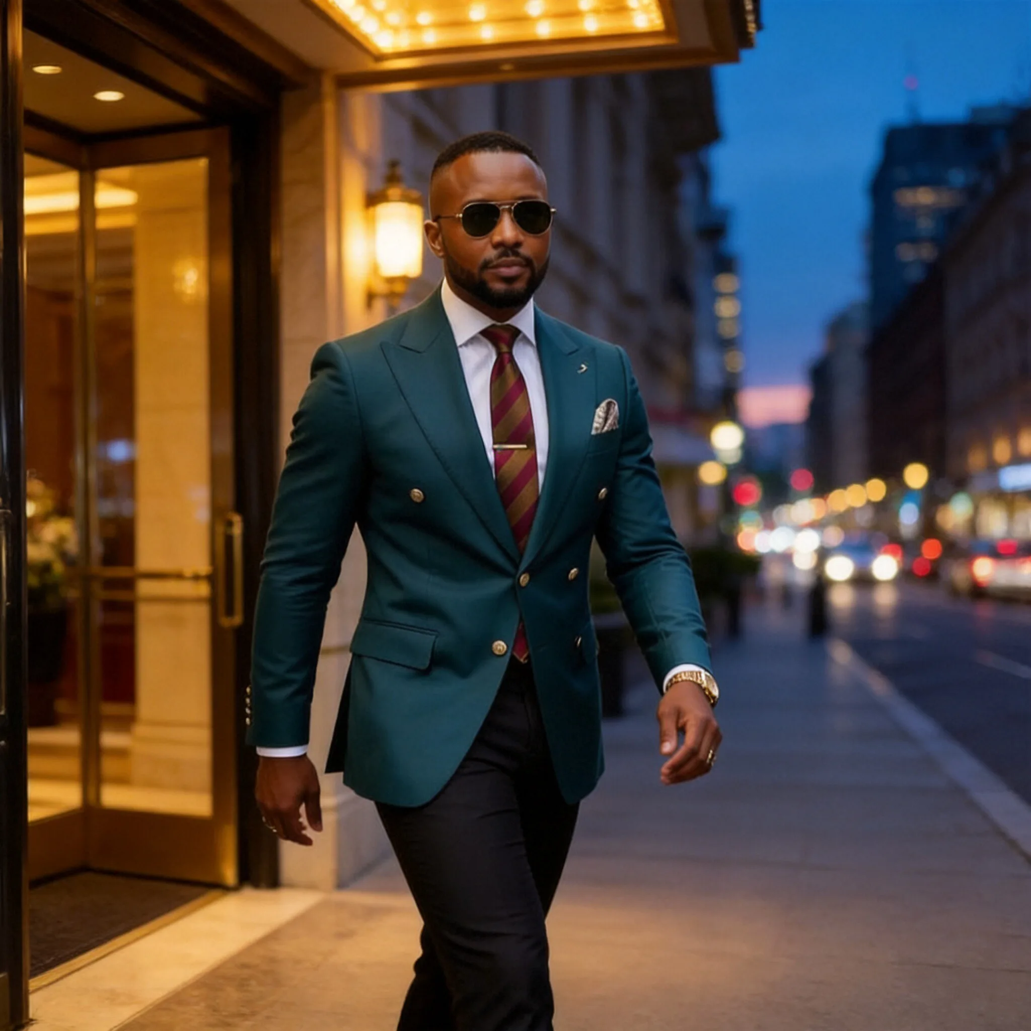 

Men Luxury Double Breasted Blazer Business Casual Suit Jacket Korean Slim Fit Wedding Party Prom Streetwear Gentleman Office For