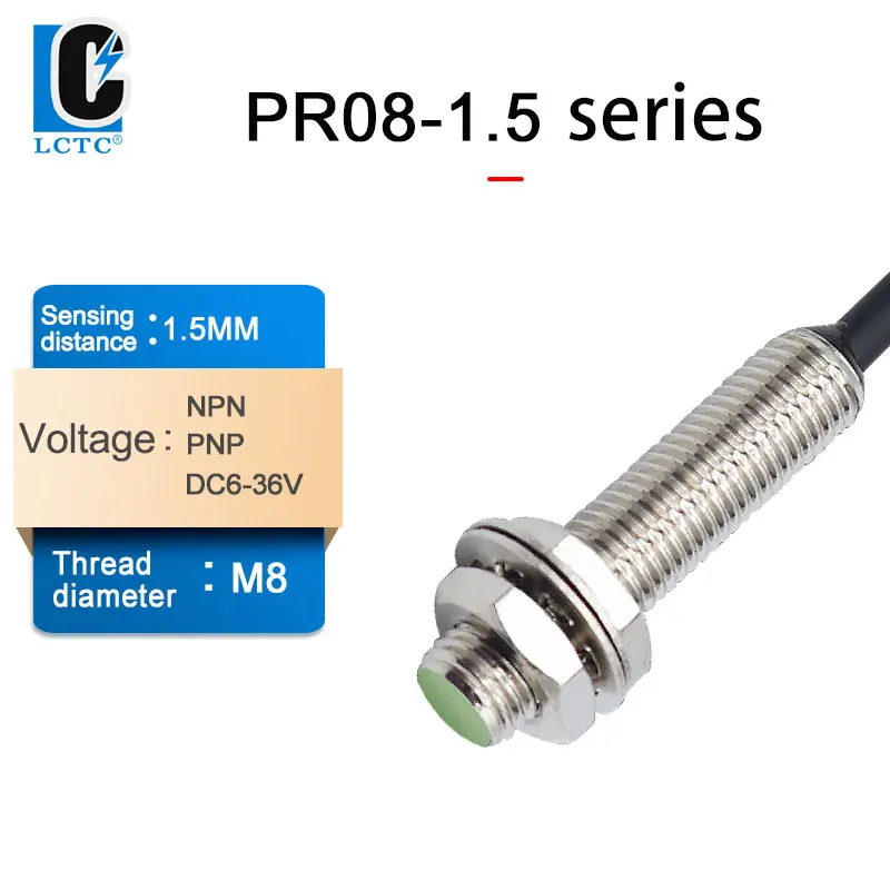 M12 Inductive Proximity Switch Sensor PR12-2DN/N2/P/P2/4DN/N2/P/P2 DC