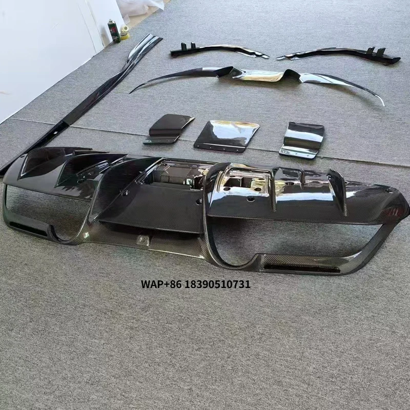 F8 Dry Carbon Fiber Body Kit Side Skirts Door Extension Lip Spoiler for F8 Tributo Spider