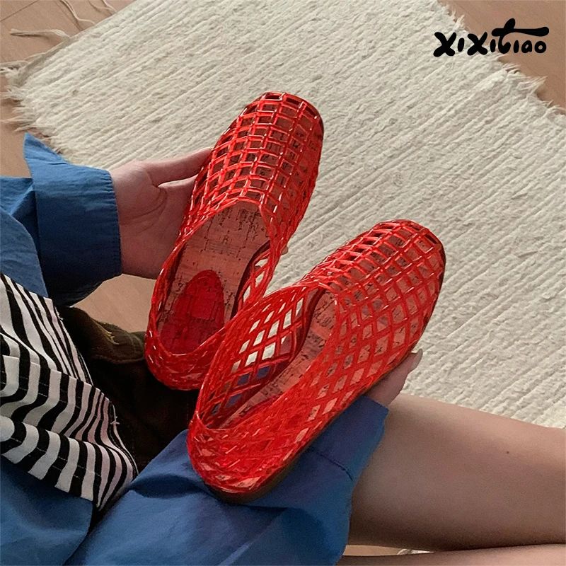 XIXITIAO 여성용 패션 오픈워크 샌들 여름 편안한 - Jelly Sandal Women 리뷰 및 가격
