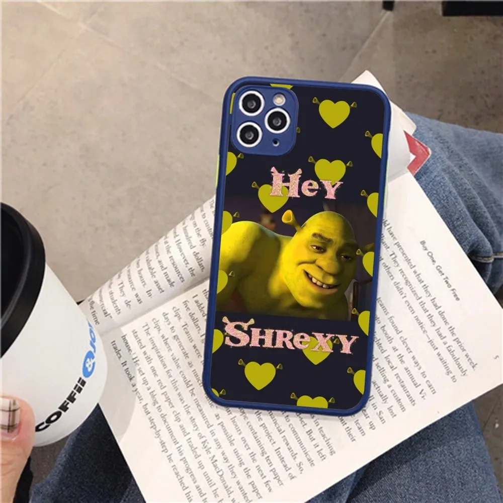 Cartoon Funny Movie S-Shrek Phone Case For iPhone 14 X XR XS 7 8 Plus 11 12 13 pro MAX 13mini Matte Shockproof Case