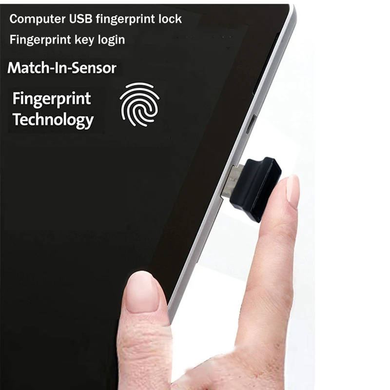 1 PCS Computer USB Fingerprint Lock USB Fingerprint Scanner For Windows 10 11 Hello USB Fingerprint Sign-In Unlock Module