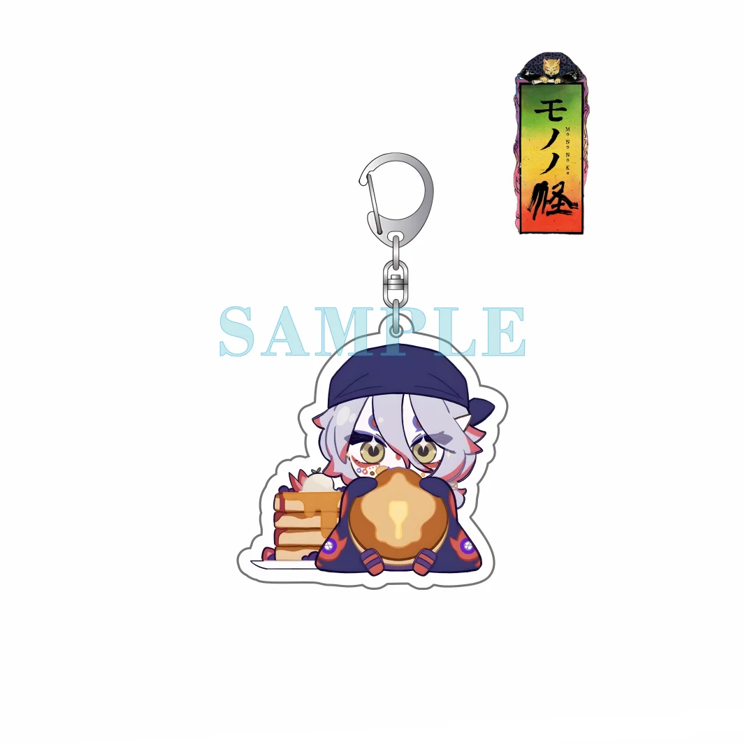 Anime Mononoke Ayakashi Kusuriuri/Shino/Bake Neko Cute Chibi Acrylic keychain Desk Decor Stand  Bag charm Gifts 6CM