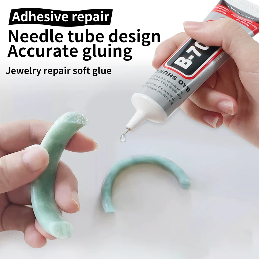 B-7000 Glue Clear for Rhinestone Crafts,Jewelry and Bead Adhesive, High Viscosity Glue for Shoes Cell Phones Screen Repair Nail image 4