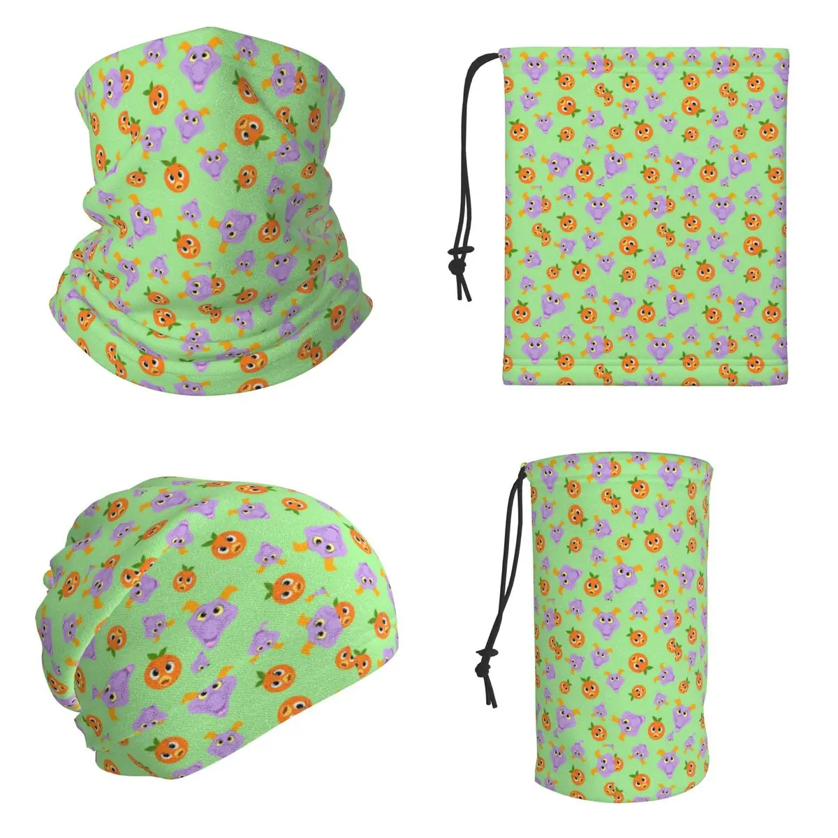 Festival Fresh - Figment And Orange Bird (green) Bandana Neck Cover Printed Magic Scarf Multifunction Balaclava Adult All Season