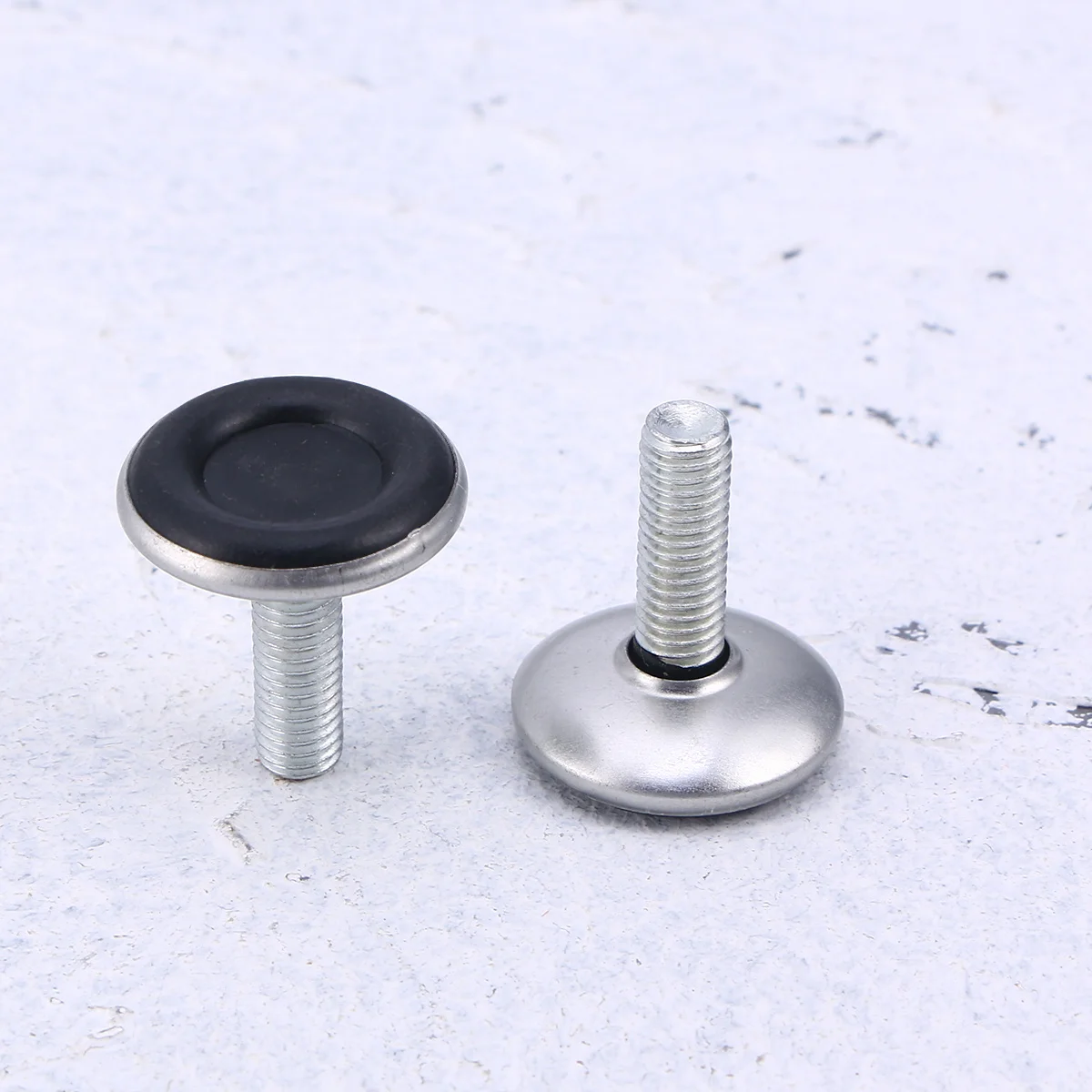 

12Pcs Adjustable Furniture Leveler Nut Heavy Duty M8x25mm Black Screws for Cabinet Chair Table Bookshelf Durable Wear Resistant