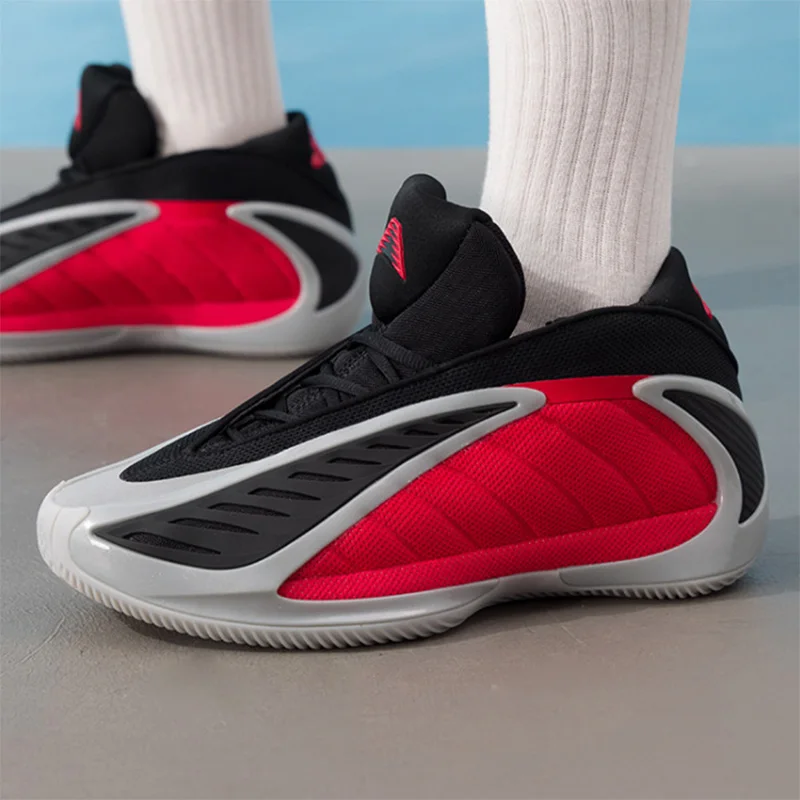adidas  Black Red Grey Harden Style Basketball Shoes  Streamlined Mesh Non Slip Cushion Athletic Sneakers Men JQ9497
