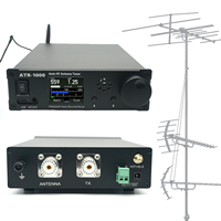 AMNVOLT ATR1000 1000W 1.8-30MHz HF Shortwave Radio Tuner 1.8In TFT Screen Antenna Auto Tuner 3 Modes WIFI Remote Control Support