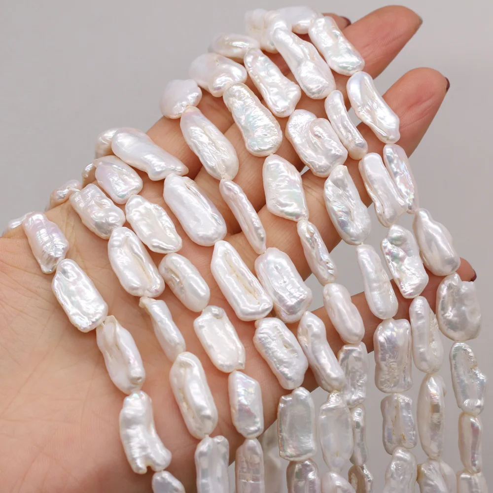 

Higher Quality White Natural Freshwater Pearls Baroque Toothpick Shaped Beads for Jewelry Making DIY Necklace Earrings Bracelet