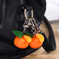 Fun Simple Fashion Bag Mini Charm Simulation Fruit Orange Keychain Children's Birthday Small Gift