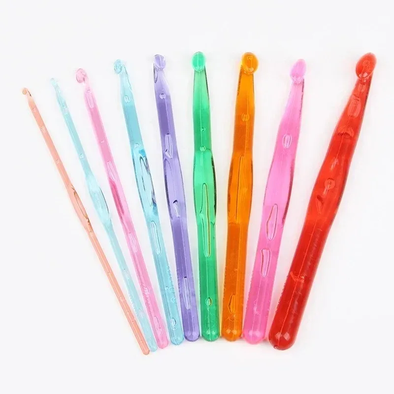 11 Size Tunisian Afghan Crochet Hooks Multicolor Aluminum Carpet Rug Weave Knitting Needles Hook Multicolour Crochet Hook