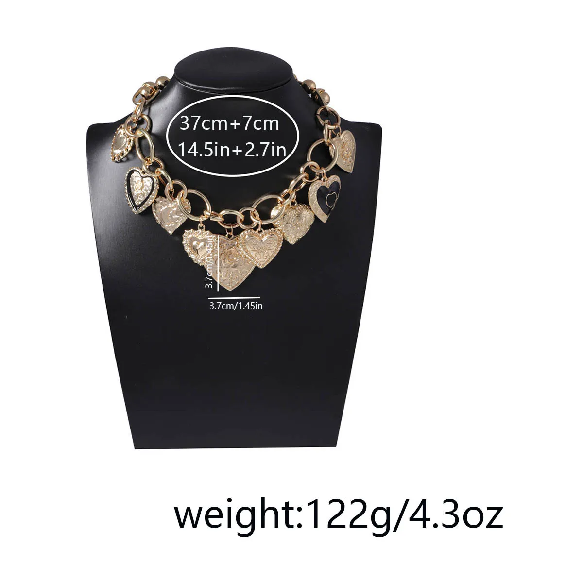 ZAA Woman Trend Jewelry Charms Heart Pendant Necklaces Luxury Design High Quality Costume Chain Neck Accessories Girls Gifts