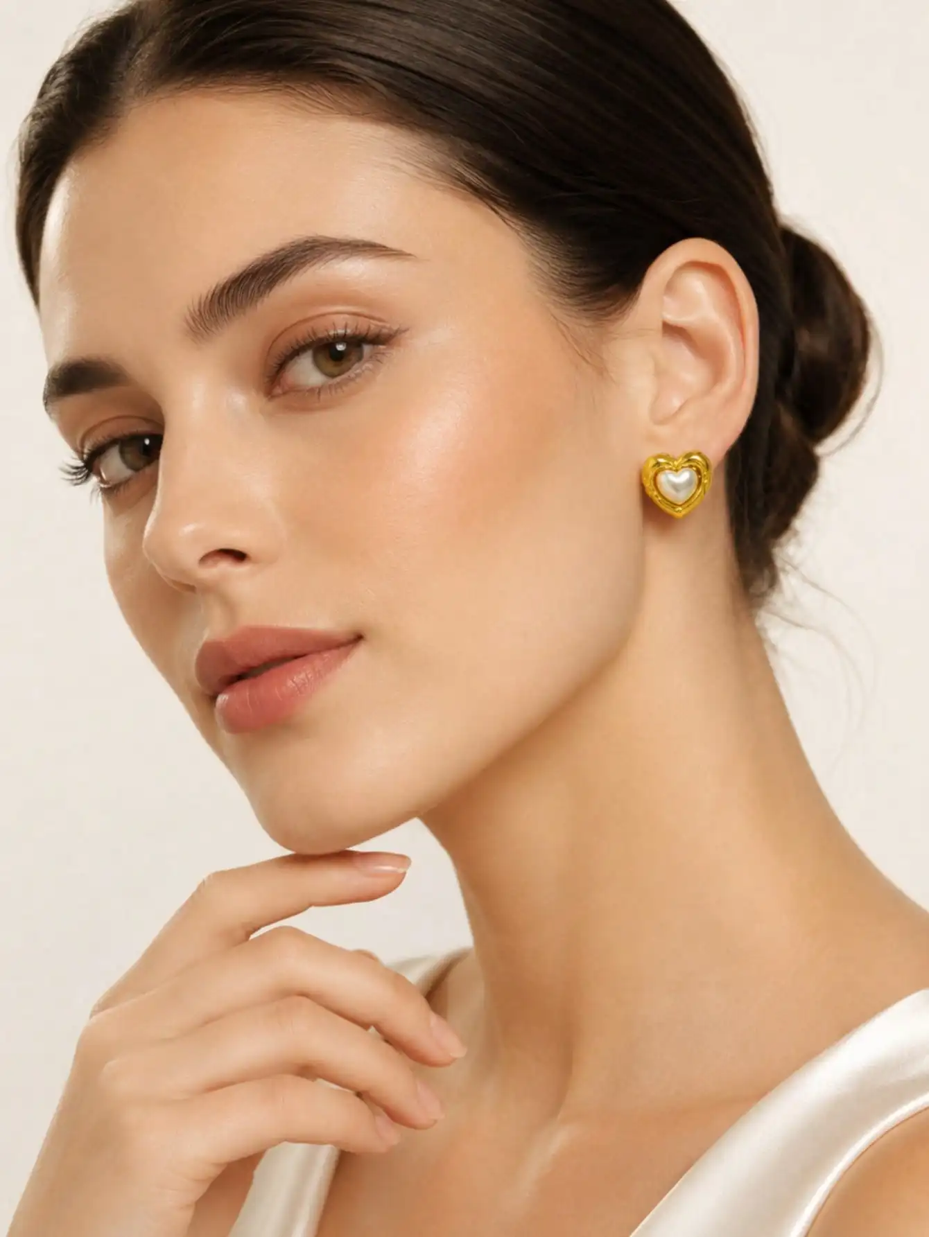 Vintage Stainless Steel Pearl Earrings Multi Styles Gold Plated Starfish Shell Heart Flower Dangle Stud For Women