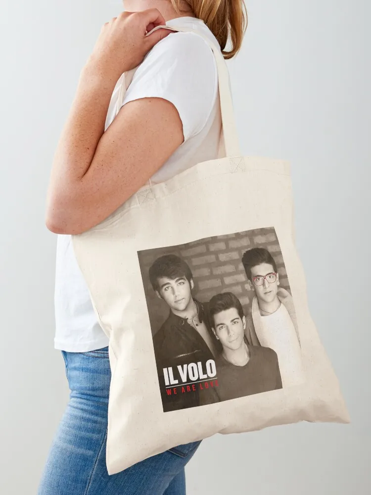 

Il Volo we are love 2, большая сумка-шоппер, женская парусиновая женская сумка, холщовая сумка на заказ