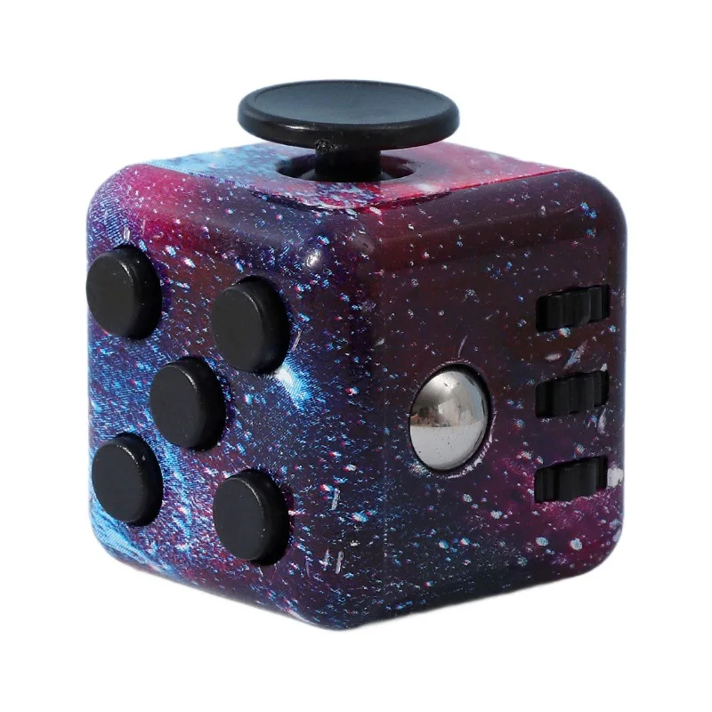 ADHD Autismo Mini Decompressione Antistress Sollievo Dito magico Dadi Fidget Cube Giocattoli sensoriali Bambini Adulti Set di sfiato di decompressione
