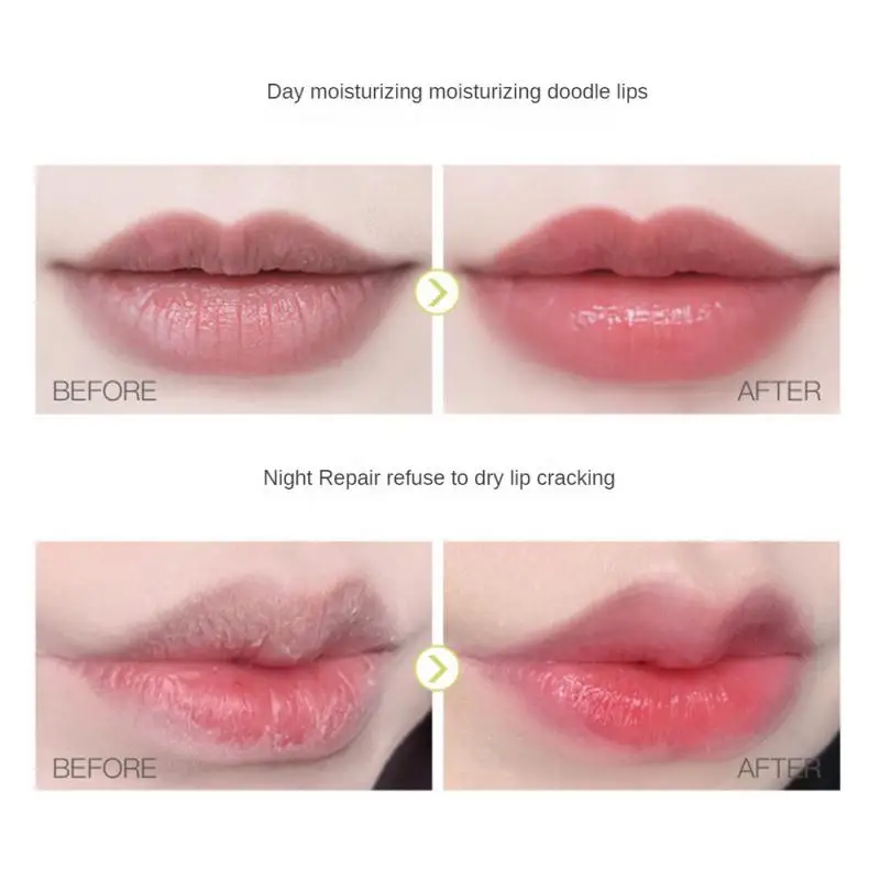 Exfoliante para reparación de rayas de labios, cosmético de belleza con pincel para labios, pasta de espejo, película hidratante para labios