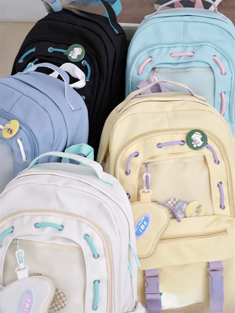 Japanese Girls' Schoolbags Korean High School Students Junior High School Students' Backpacks Large-capacity Backpack