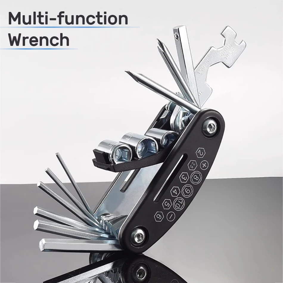 

Многофункциональный инструмент для ремонта велосипедов 16 в 1, складная портативная отвертка, аксессуары для мотоциклов