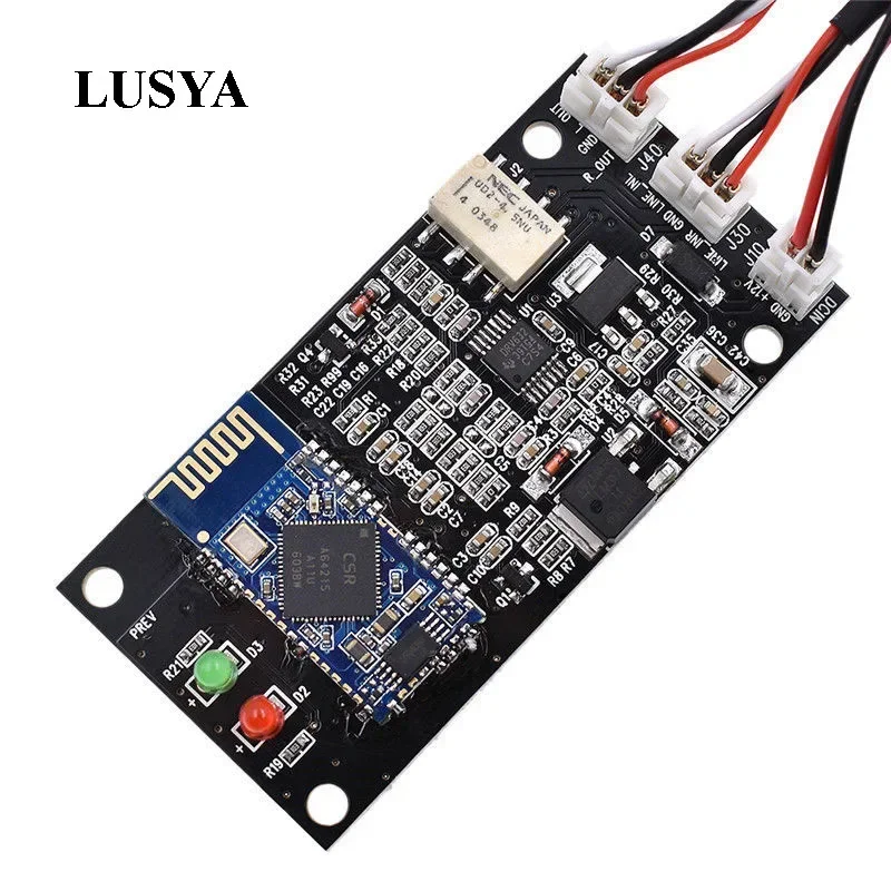 Lusya QCC3034 APT-X Wireless Lossless Bluetooth 5.0 Audio Stereo Receiver Board 6-12V A7-007