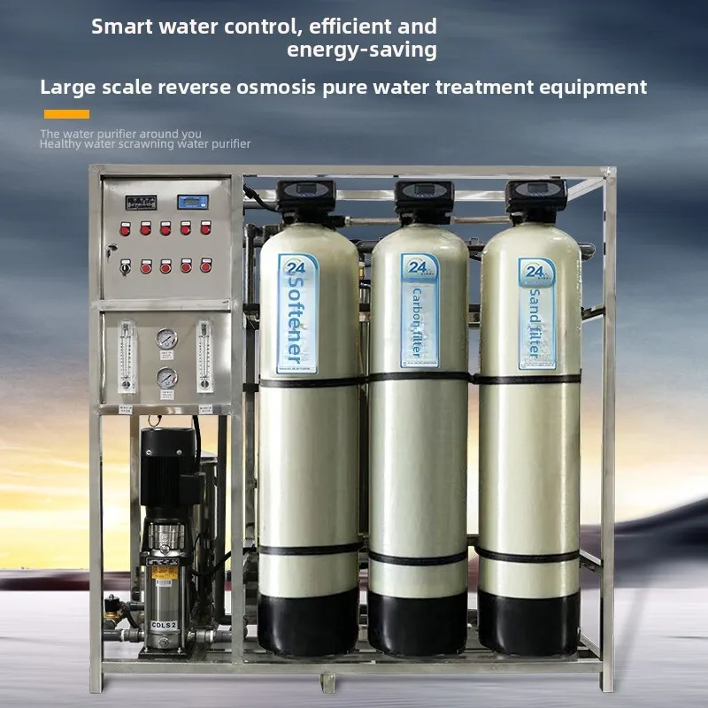Grande osmosi inversa 0,25 0,5 Attrezzatura da 1 tonnellata Acqua ammorbidente RO ultra pura industriale