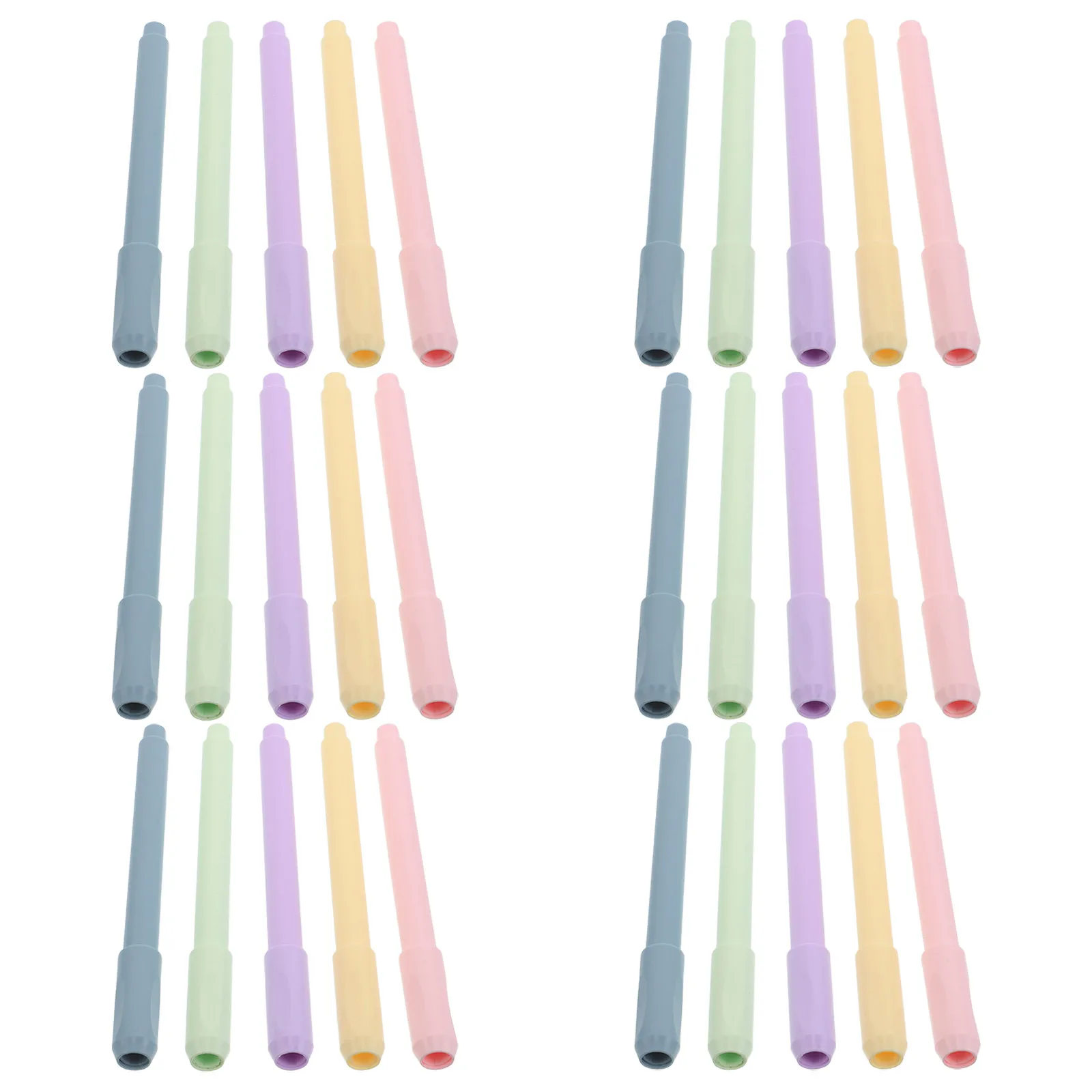 

30Pcs Pencil Extender Sleeve Anti-Slip Grip for Short Colored Pencils Drawing Writing Tool Student School Supplies Holder