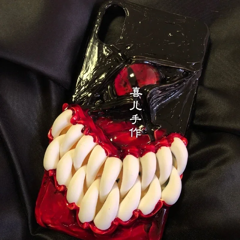 4027 Original Handmade Customized Phone Cases 3D Teeth Cthulhu Eyes Horror Gothic Punk Dark Cthulhu Halloween Gift Phone Cases