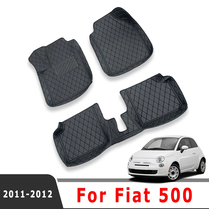 

Автомобильные коврики для Fiat 500 2011 2012, ковры, коврики для ног, аксессуары для салона автомобиля, сменный чехол для автомобилей