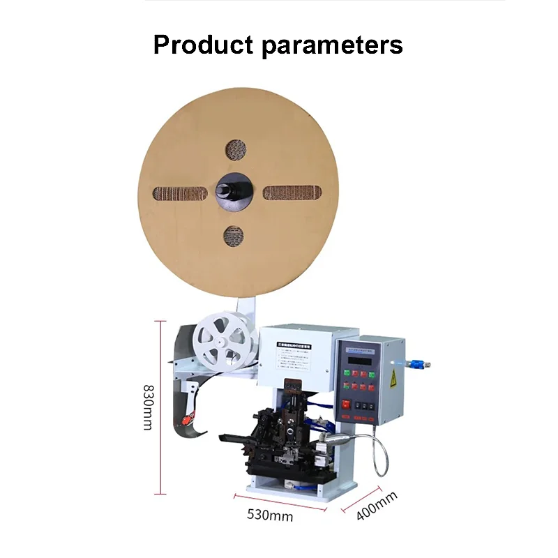 Pneumatic Stripping terminal crimping Machine, Suitable For DC/AC/single Grain/joint Terminals For Wires Crimper 750W