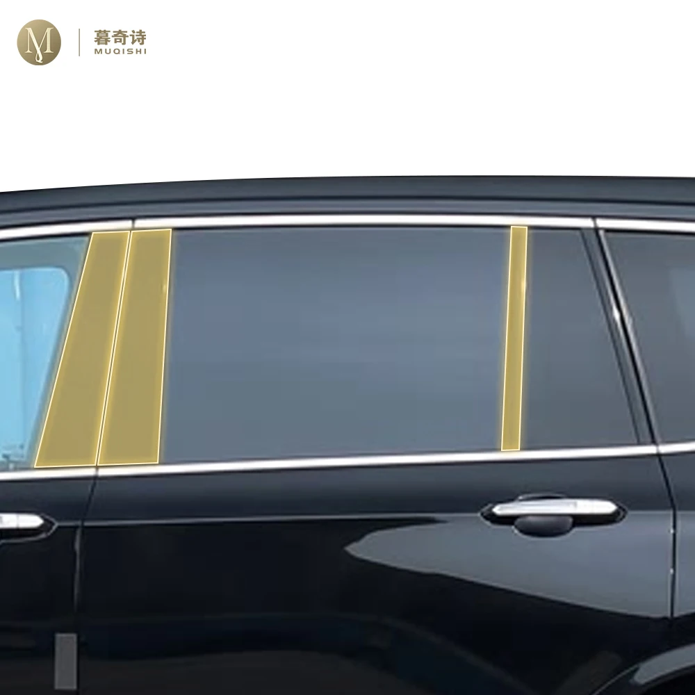 

For Cadillac XT6 2025-2026 Pre cutting Car Exterior Body B C Window pillar PPF paint protection film TPU scratch resistant film