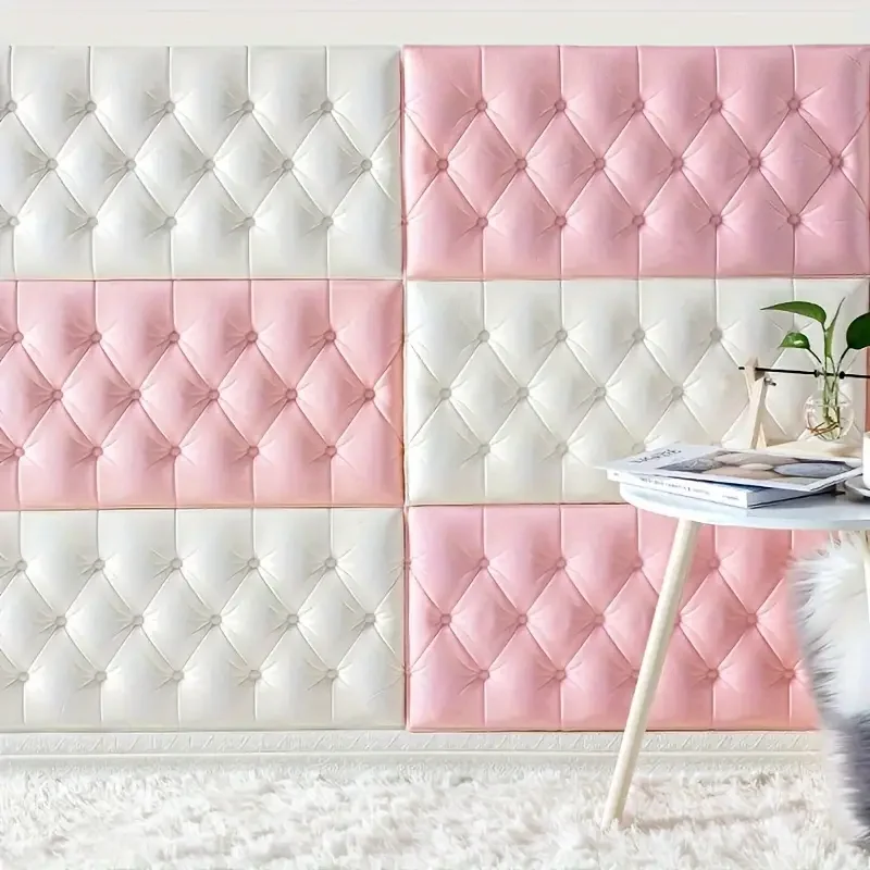 ثلاثية الأبعاد ملصقات جدار ذاتية الصنع خلفية ذاتية اللصق رشاقته حصير المضادة للتصادم جدار حصيرة وسادة غرفة نوم الاطفال غرفة المعيشة مقاوم للماء #3