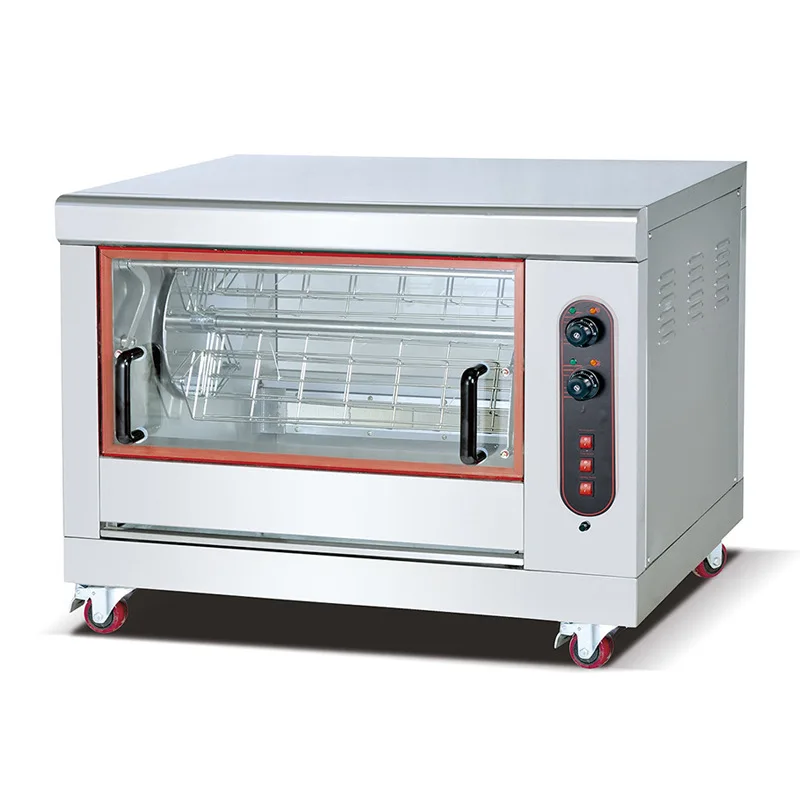 

Commercial automatic rotating electric/gas roast chicken stove, horizontal hanging basket rotating roast chicken leg chicken