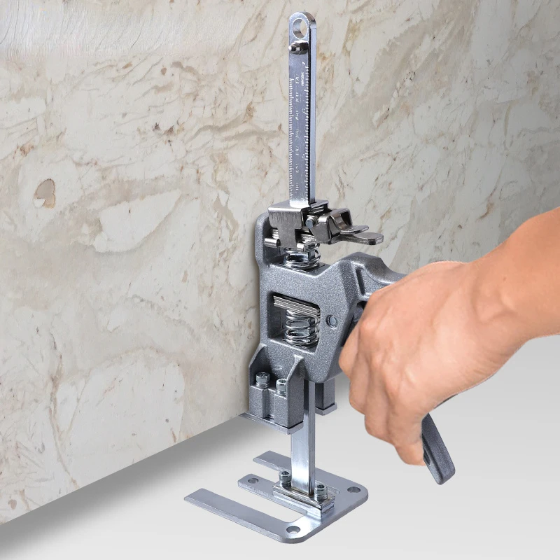 Tile ceiling height adjuster, lifting high and low wall tile positioning aid, special tools for paving floor tiles