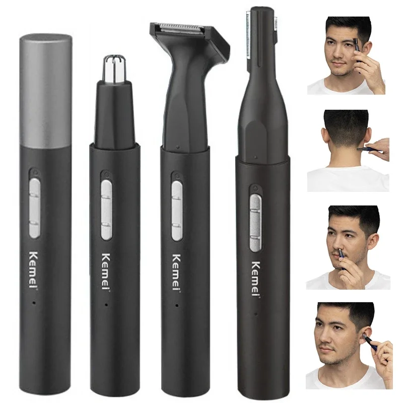 

Kemei 6668 All In One Pen Nose Hair Trimmer For Men Women Electric Beard Trimmer Facial Body Eyebrow Ear Neckline Bikini Lines