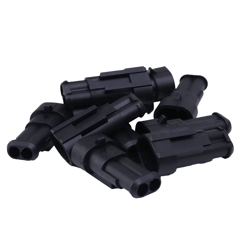 10 Kit 2 Pin impermeabile Plug Seal Sealing spina del connettore del cavo del cavo elettrico impermeabile per Auto Auto