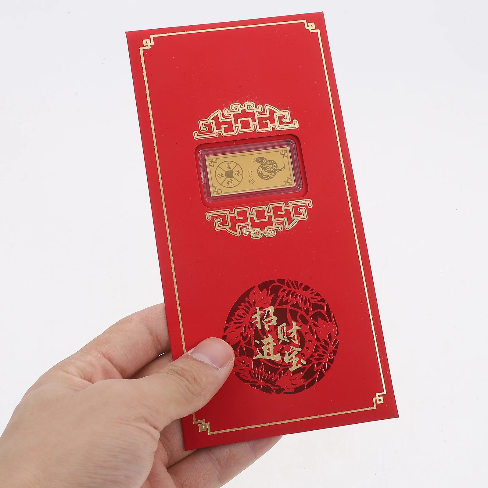 

6pcs Snake Year Gold Foil Red Envelopes 2025 Lucky Money Bags Prosperity Health Happiness Chinese New Year Gifts Traditional