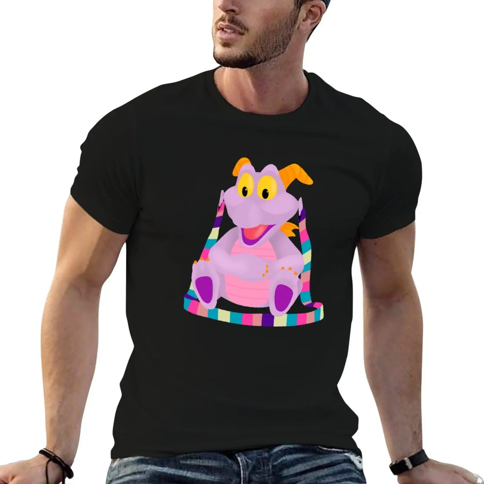 Figment Popcorn Bucket Camiseta hombre camiseta algodón camisetas para hombre paquete Camiseta de algodón