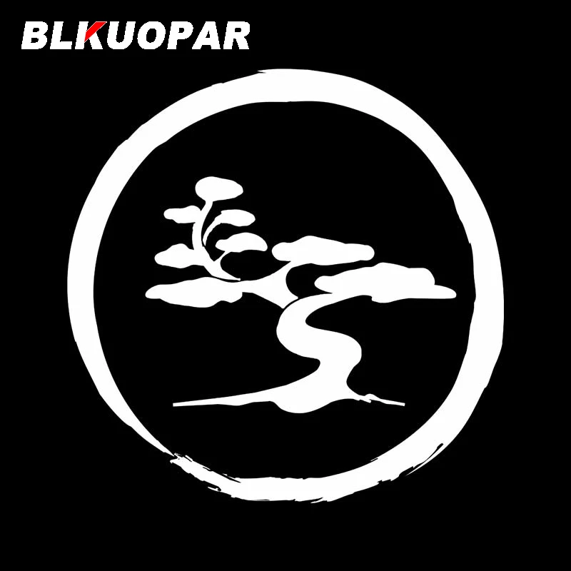 BLKUOPAR لشعار شجرة سيارة ملصق الإبداعية مقاومة للخدش ملصق انسداد خدش الزجاج الأمامي مكيف الهواء تصفيف السيارة