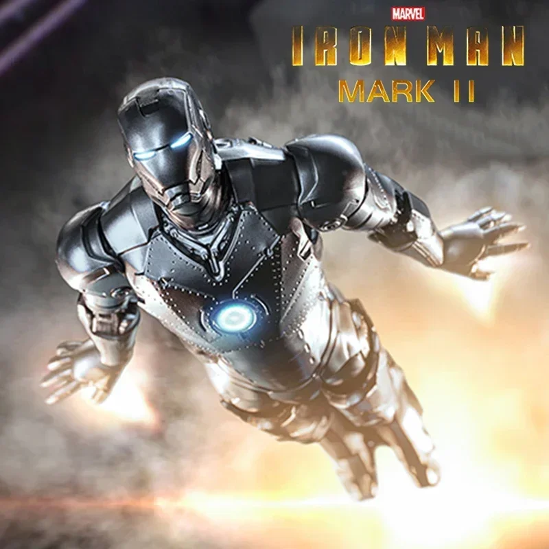 ZD Toys Iron Man MK2 Model 1/10 Avengers Genuinely 7inches Action Figures Tony Stark Iron Man Collect Model Ornaments Boy Gifts