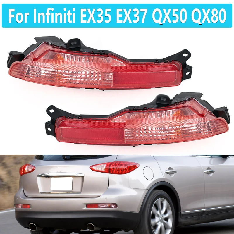 

Rear Bumper Lights For Infiniti EX35 EX37 QX50 QX80 Car Rear Tail Bumper Reflector Lamp Fog Light 265501BA1A 265501BA1C