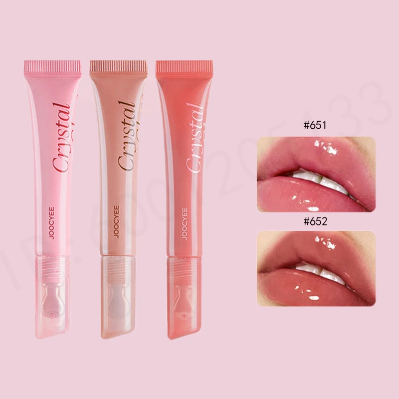 

JOOCYEE 3D блеск для губ Ice Through Lip Honey Crystal Watery Mirror Lip Glaze Essence блеск для губ увлажняющий макияж губ