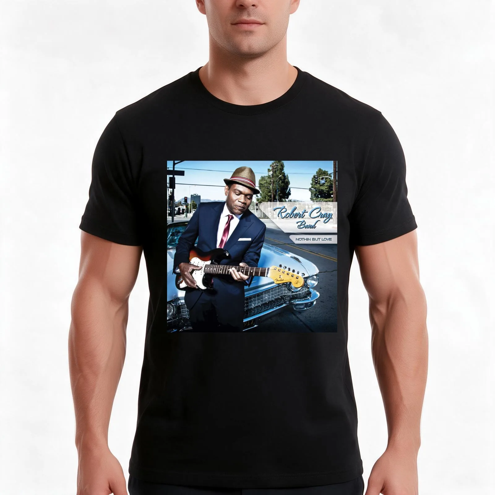 The Robert Cray Band nothin but love T-Shirt Summer Casual Cotton Tee Oversized Streetwear Tops Vintage Graphic Print