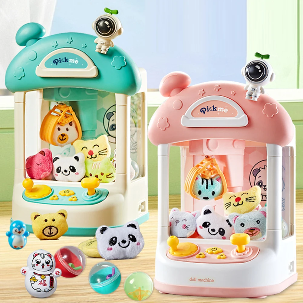 MINI Claw Machine Crane Machines ของเล่นขนาดใหญ่ Claw จับของเล่นเด็กหยอดเหรียญเล่นเกมคลิปตุ๊กตาของเล่นของขวัญสําหรับหญิงและชาย
